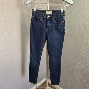 Everlane Mid Rise Ankle Skinny Classic Blue Women's Jeans 24 Dark Wash